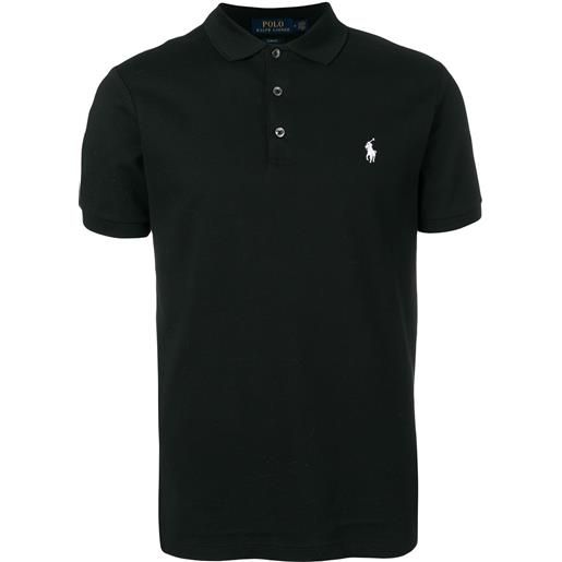Polo Ralph Lauren polo con logo a contrasto - nero