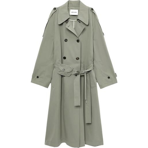 Low Classic trench doppiopetto - verde