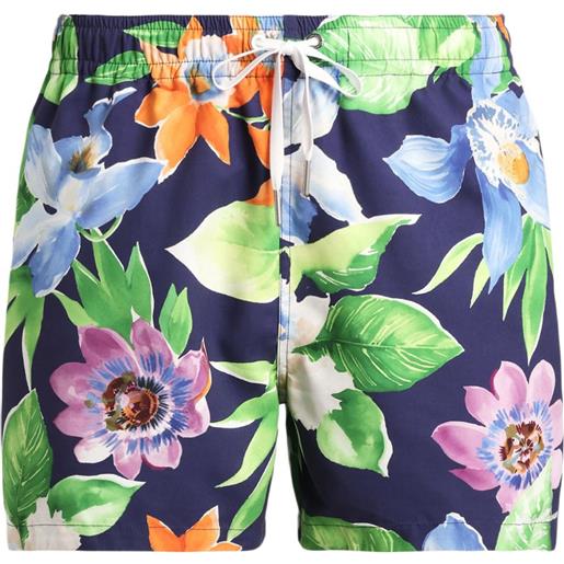Ralph Lauren Purple Label costume da bagno a fiori - blu