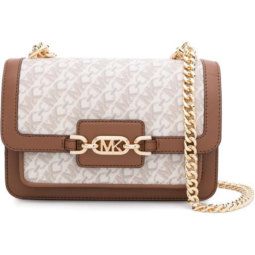 Michael Michael Kors borsa a spalla heather grande - toni neutri