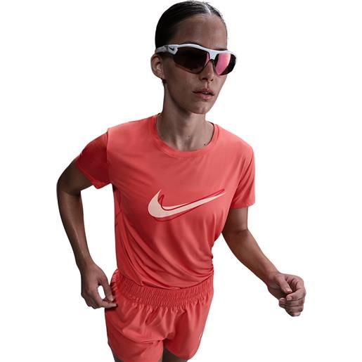 NIKE wmns swoosh hybrid df ss top t-shirt running donna
