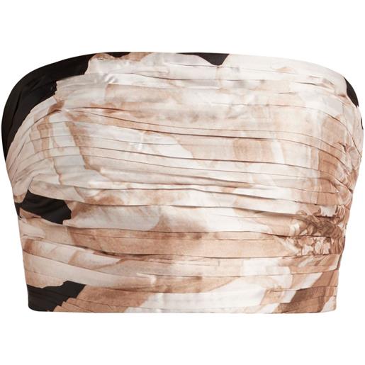 Hemant And Nandita bustino con ruches - toni neutri