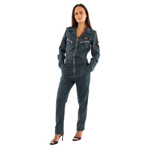 Schott nyc trjump21w tuta intera, black, l donna