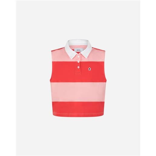 Dack's rugby stripe w - polo - donna - rosa