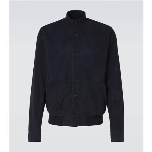 Rubinacci bomber in suede