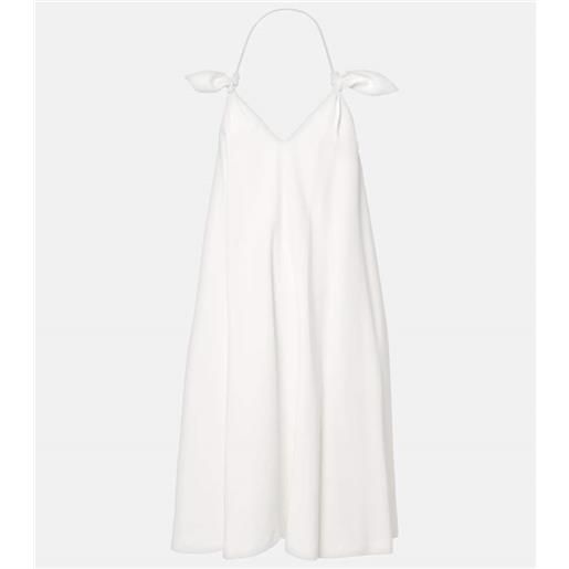 Loewe abito corto flamenco in cady
