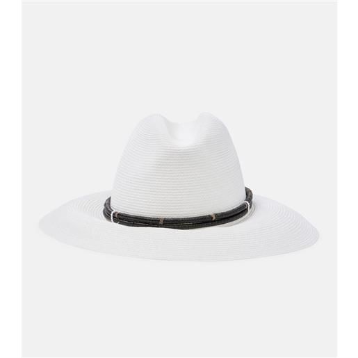 Brunello Cucinelli fedora con monili