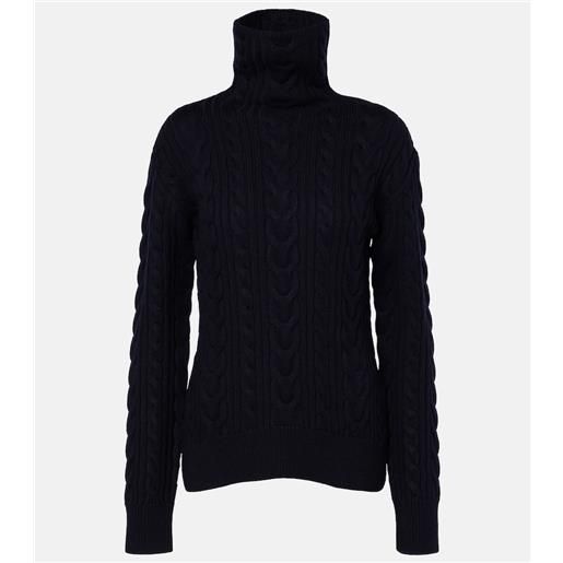 Toteme dolcevita in lana e cotone a trecce