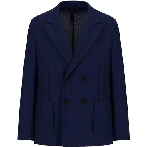 Harris Wharf London blazer doppiopetto - blu