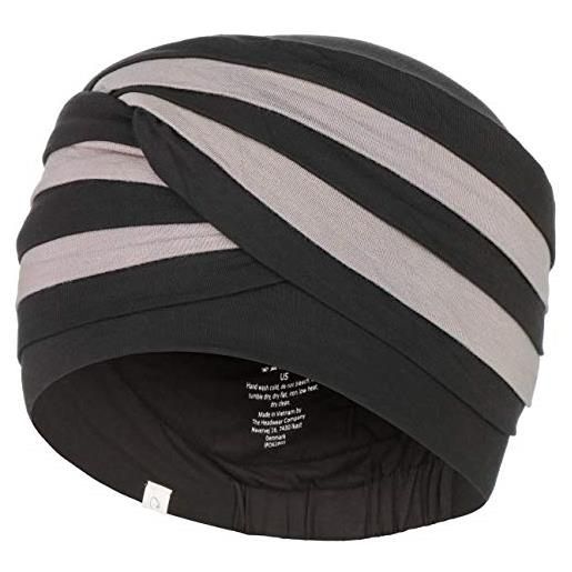 Christine Headwear turbante shanti con bambù nero e marrone per donna con alopecia. 