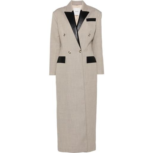 Nanushka cappotto ferris - toni neutri