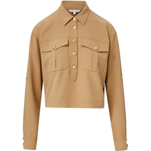 Veronica Beard blusa colvin - marrone