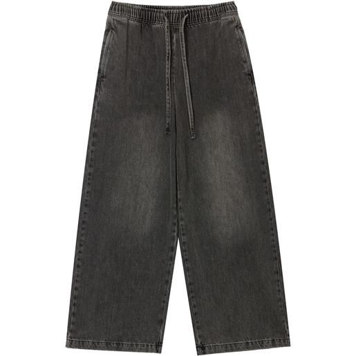 b+ab jeans a gamba ampia - nero