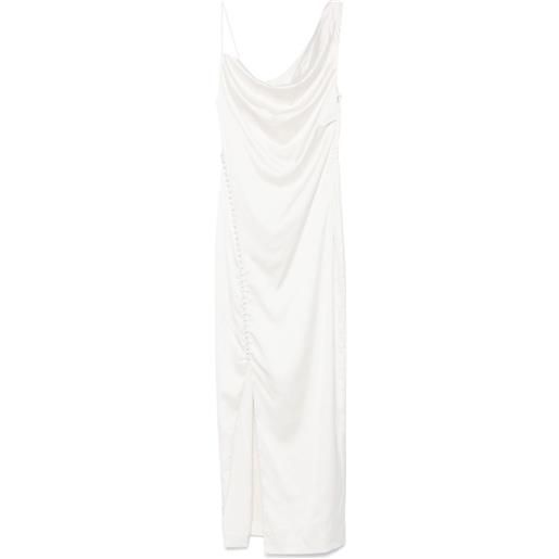 ROTATE BIRGER CHRISTENSEN abito drappeggiato in raso - toni neutri