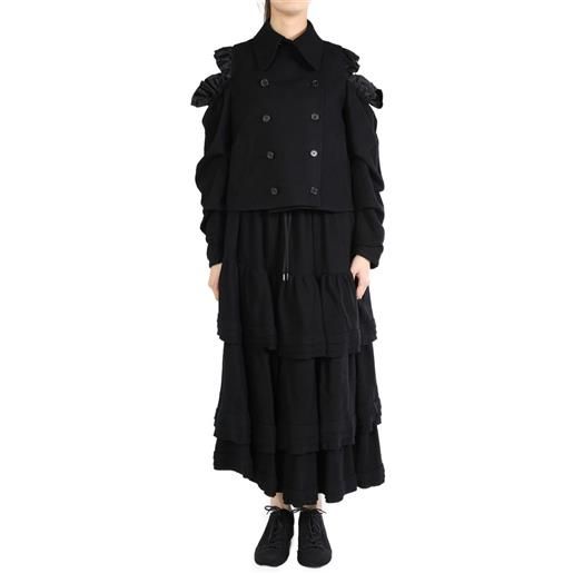Noir Kei Ninomiya wrinkled jacket - nero