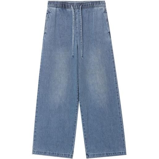 b+ab jeans a gamba ampia - blu