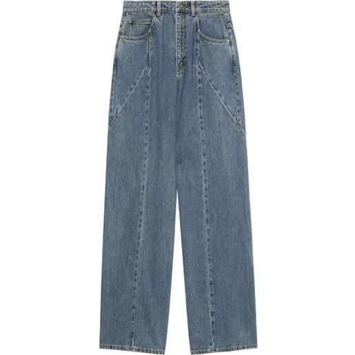 A BATHING APE® jeans a gamba ampia - blu