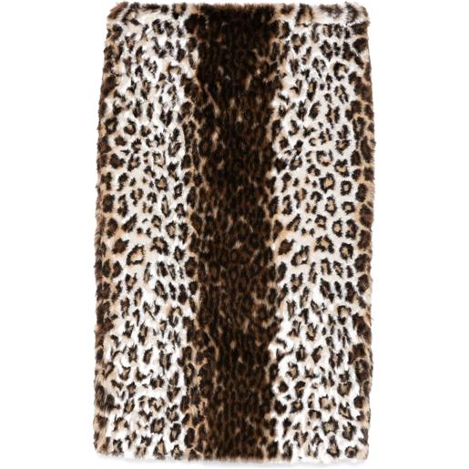 Alexander McQueen gonna con stampa - marrone