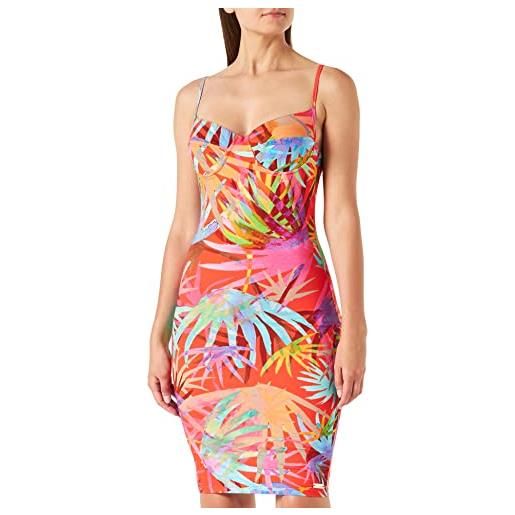 KENDALL + KYLIE kendall & kylie k&k w corset mini dress kkw3613004 cocktail, tropical print, s women's