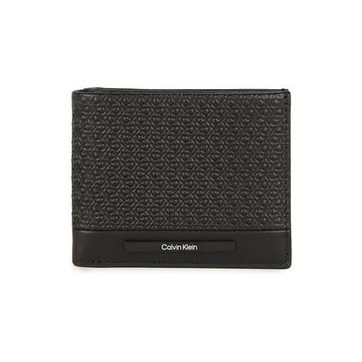 Calvin Klein modern bar bifold 5cc nero 0gl black taglia unica