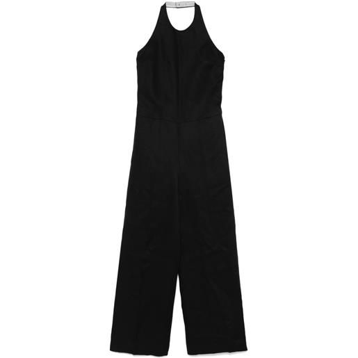 TWINSET tuta intera con scollo posteriore - nero