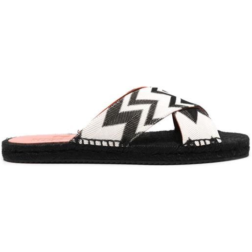 Missoni espadrilles con design a incrocio - nero