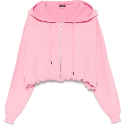 R13 felpa con cappuccio - rosa