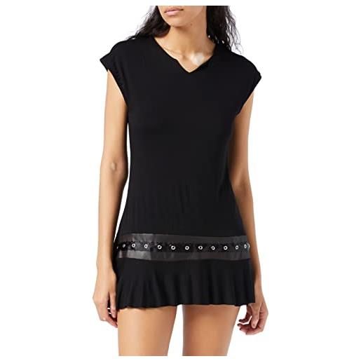 Spiral gothic rock donna t-shirt nero l 95% viscosa, 5% elasthane slim fit
