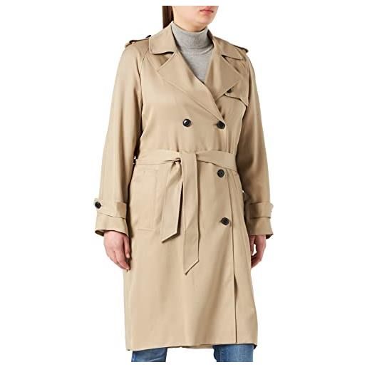 Tommy Hilfiger tencel db trincea trench, beige, 70 donna