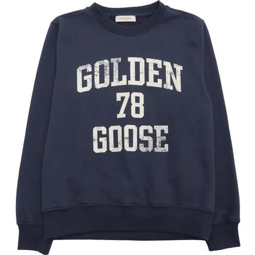 Golden Goose journey/ unisex crewneck regular sweatshirt/ blend cotton