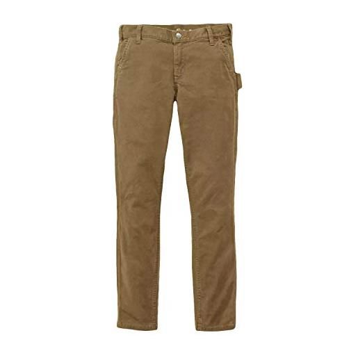 Carhartt pantaloni crawford slim-fit donna, marrone (yukon), 10w/reg