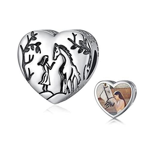 Viwind Bracciale Cavallo Ragazza Cavallo Bracciale Animale Bracciale Argento 925 Gioielli Regalo Di Compleanno Regalo Con Confezione Regal - Foto 3