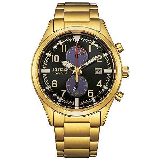 Citizen orologio cronógrafo uomo con cinturino in acciaio inossidabile ca7022-87e