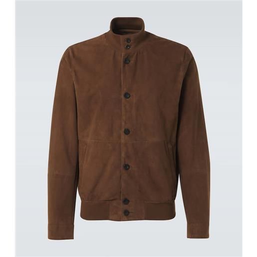 Rubinacci bomber in suede