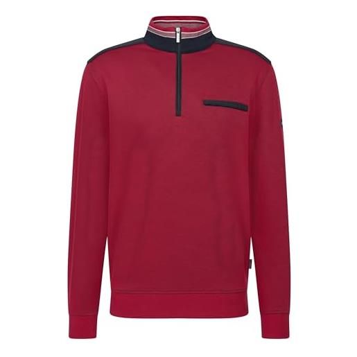 bugatti felpa da uomo troyer tasca sul petto cotone, 20-ecru, s