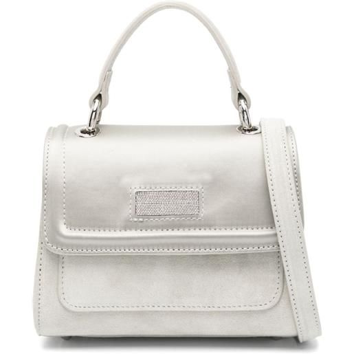 Peserico borsa tote mini in pelle - verde