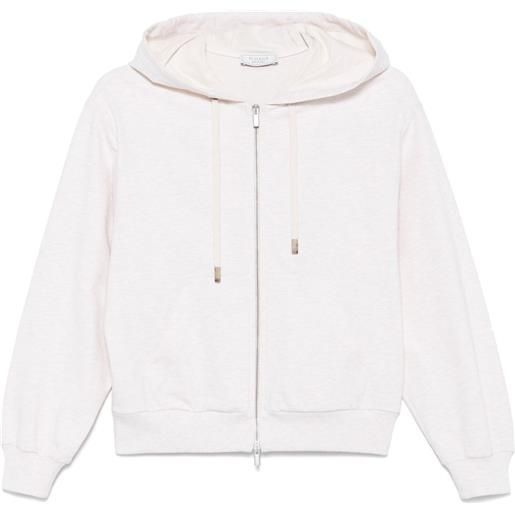 Peserico felpa con cappuccio - toni neutri