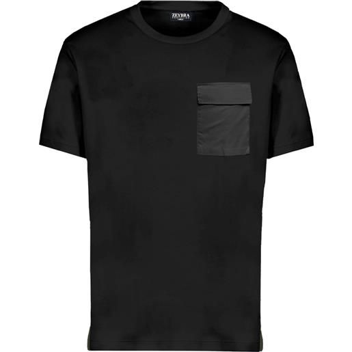 Zeybra - t-shirt uomo tasca black