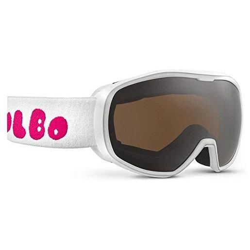 Julbo spot - maschera da sci per bambina, 3-6 anni, colore: bianco