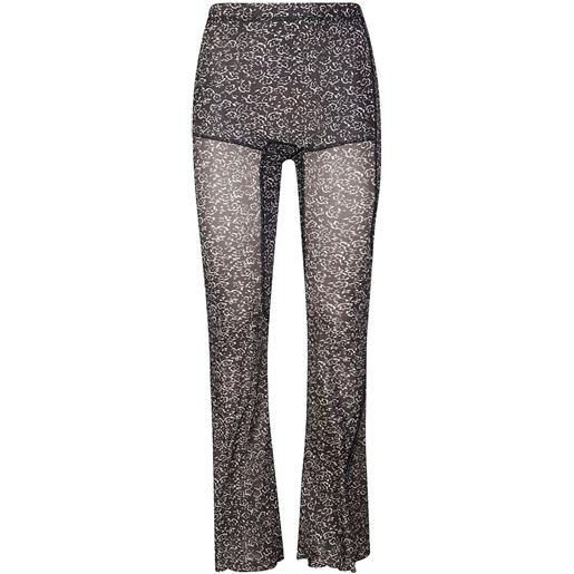 KNWLS leggings in rete - nero