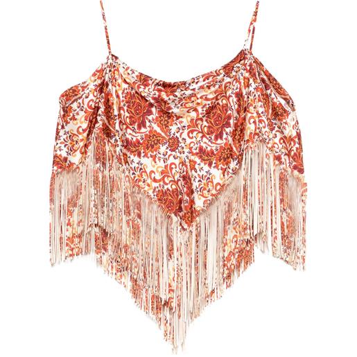 Rabanne canotta con stampa - toni neutri