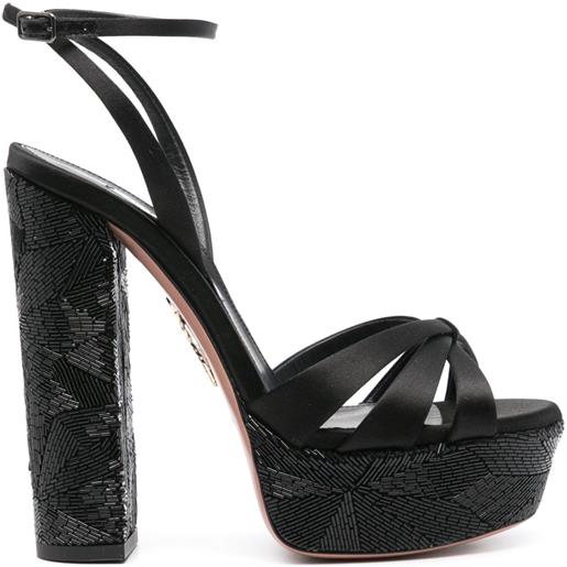 Aquazzura sandali con decorazione 135mm - nero