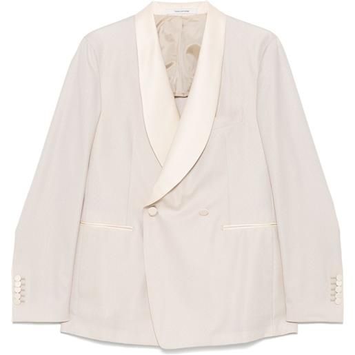 Tagliatore blazer con motivo jacquard - toni neutri