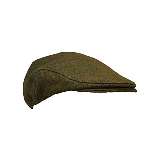 WALKER AND HAWKES - berretto piatto ashton in tweed derby per bambini - tweed blu - 54