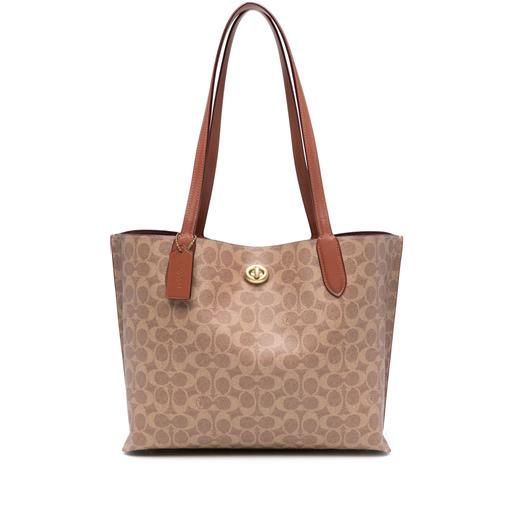Coach borsa tote willow - marrone