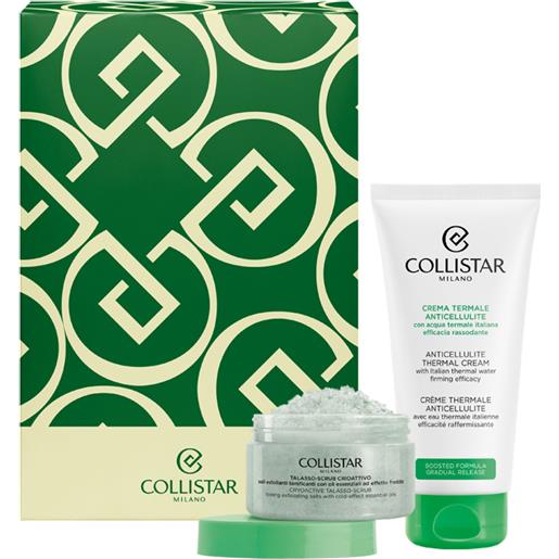 Collistar confezione crema termale + scrub talasso crioattivo