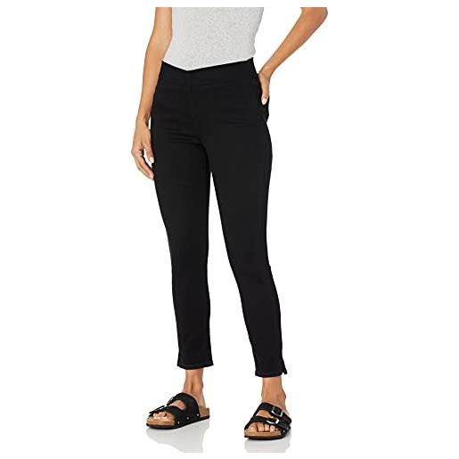 NYDJ jeans skinny da donna alla caviglia con spacco laterale, nero, 44 s