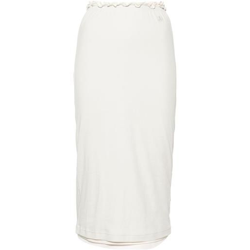 Jil Sander gonna midi a strati - toni neutri