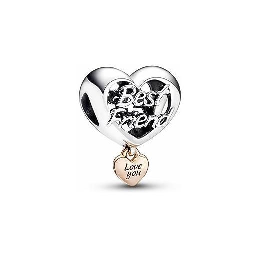Pandora moments 782243c00 charm a forma di cuore