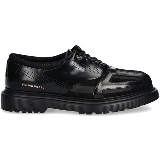 Filling Pieces scarpe stringate reaf - nero